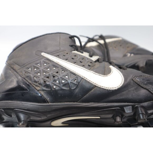 Nike Alpha Men’s Football Cleats Black & White Size 13 - Picture 5 of 7